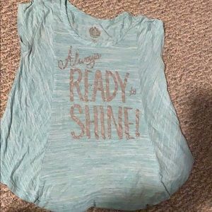 Mint green/blue shirt